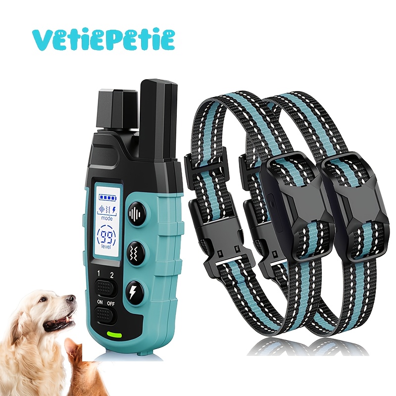 vetiepetie dog training collar 3280ft range, rechargeable