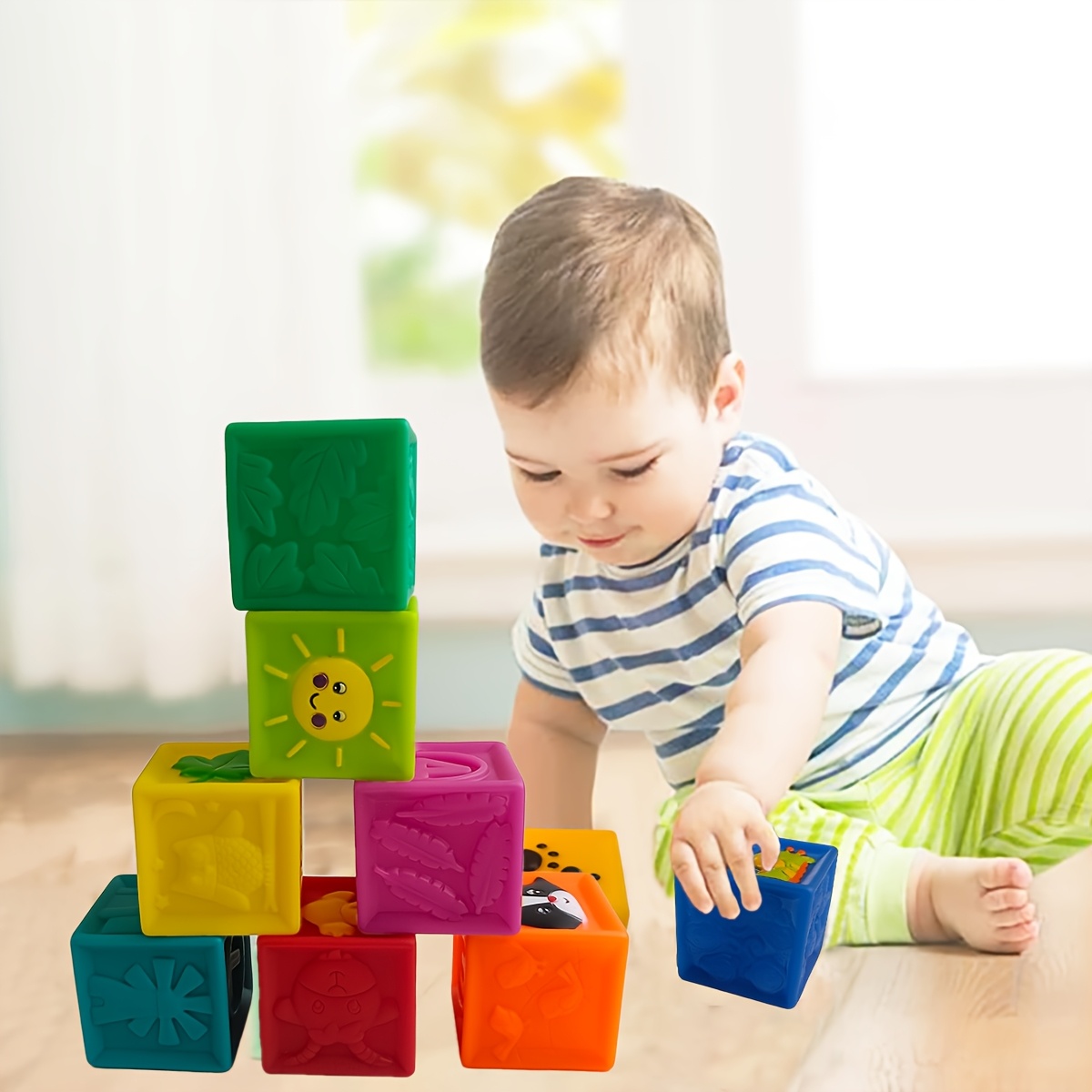 Soft Blocks Stacking Toys for Babies