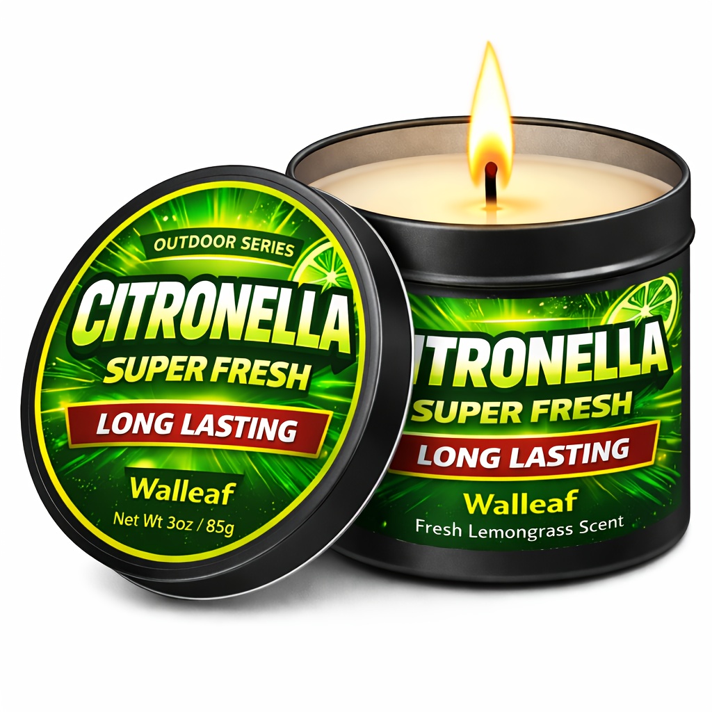 1 4 6pcs outdoor citronella   scented candle long     garden patio balcony deck camping candle   outdoor fragrance candle gift for   housewarming evening use