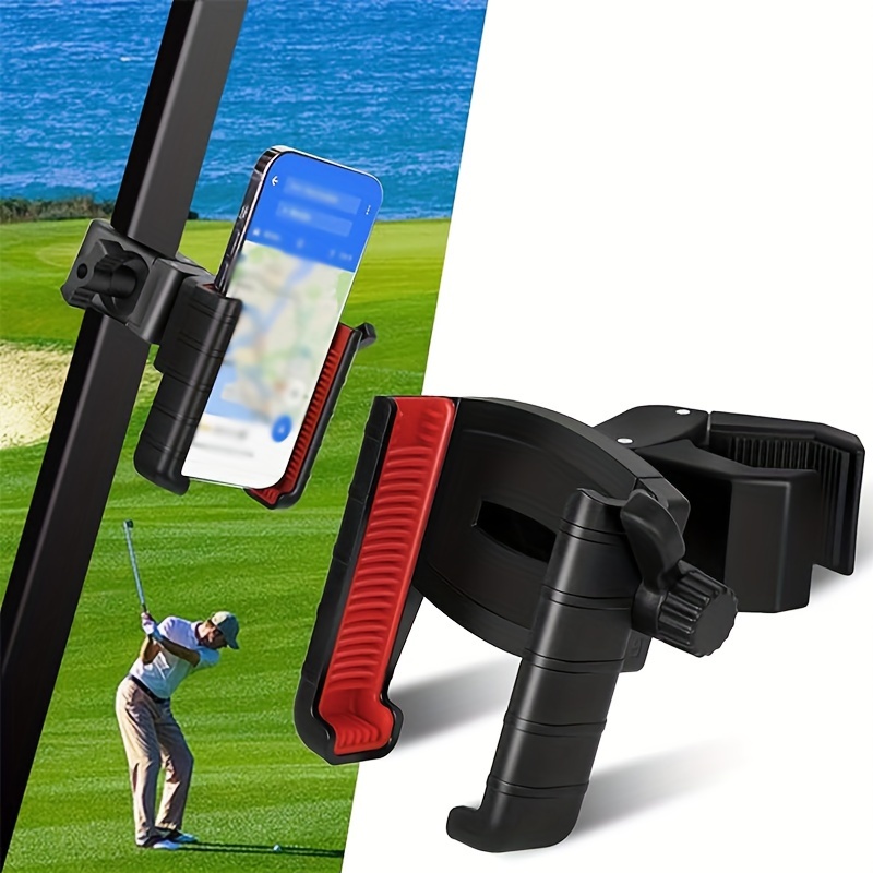 

360° Free Universal Golf Cart Phone Holder - Suitable For Electric Bikes, Motorcycles, And Square Poles - Abs Material - A Golf Journey