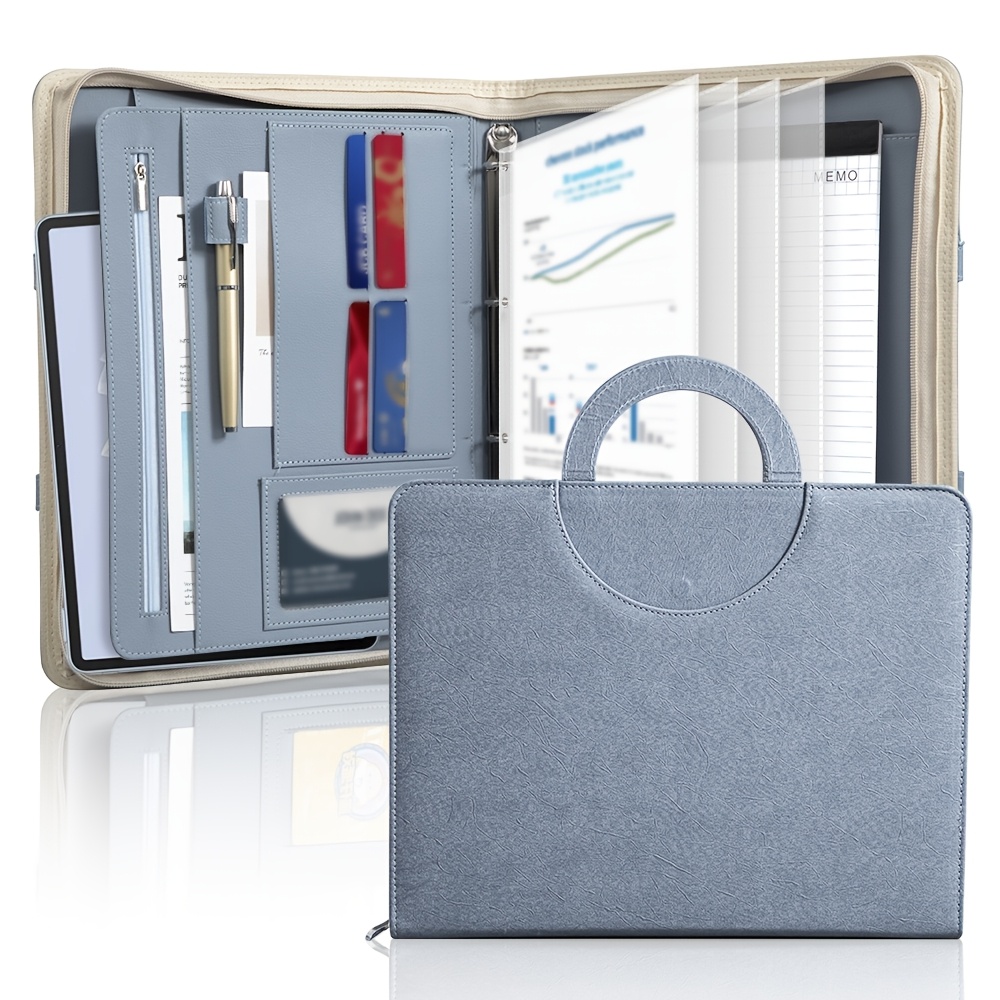 zippered portfolio sold on Temu United States