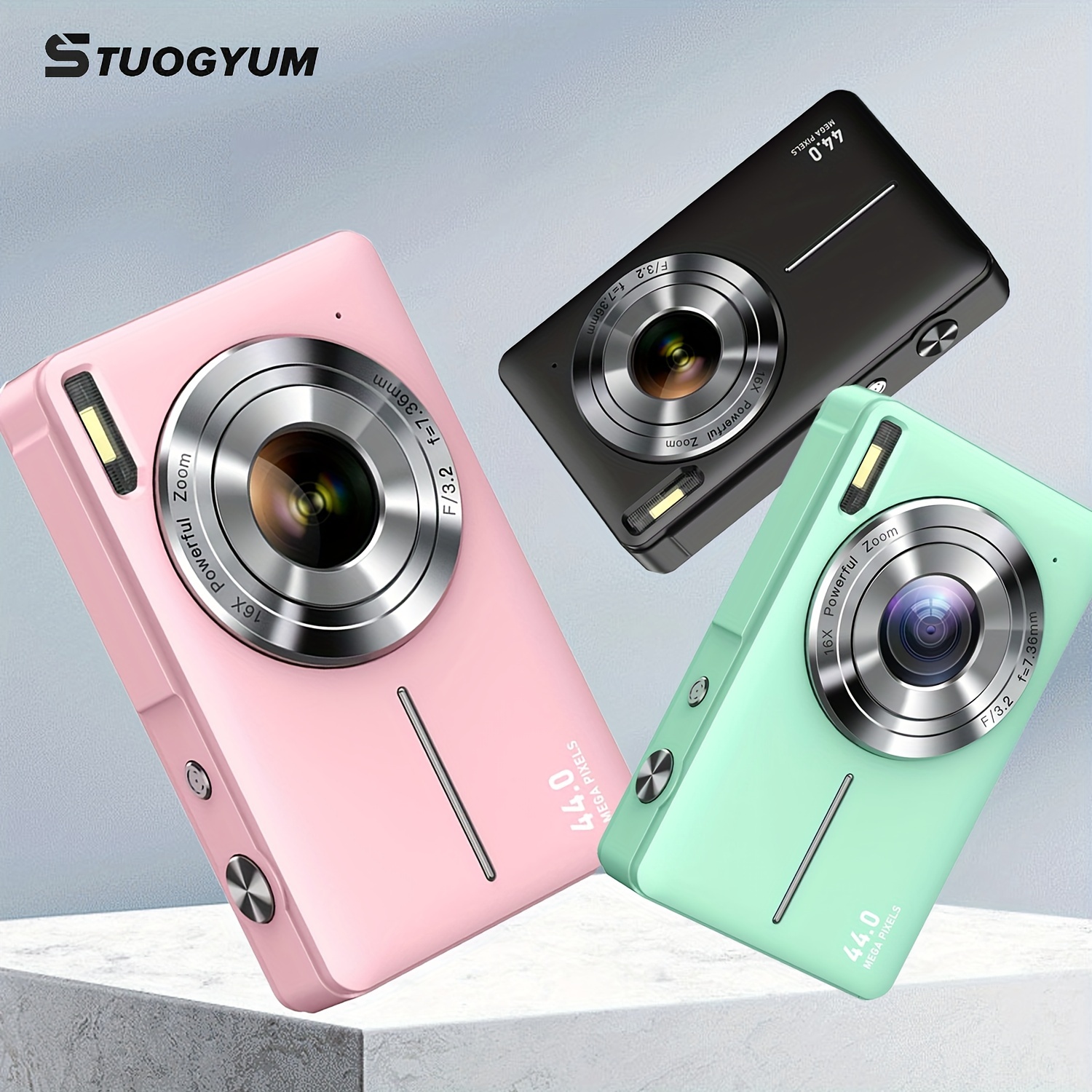 Digital Camera Rechargeable Digital Cameras with 16x Zoom Compact Camera  FHD 1080P 44MP Cameras for Beginner Photography - AliExpress