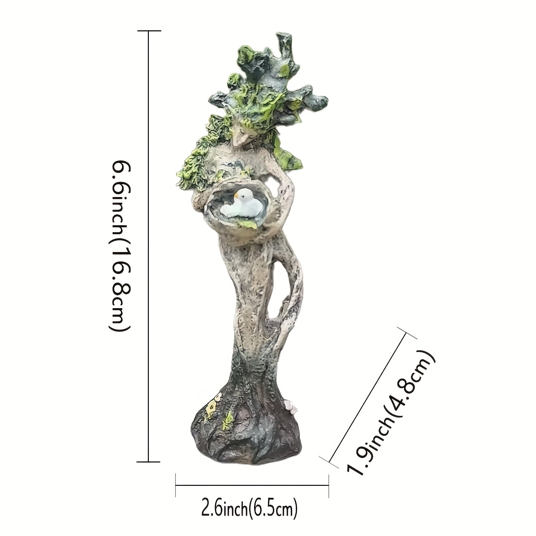 Image of A Forest Goddess Statue - A Resin Decoration That Adds Vibrancy And , Making It A Gift. For Halloween Thanksgiving Christmas Decorations Collectible Figurines