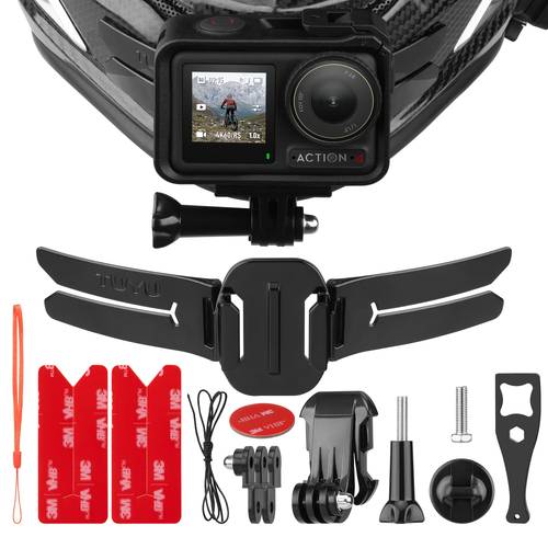 item picture action camera helmet chin mount motorcycle helmet side paste brackets set compatible with gopro dji and phones with multi extension additions