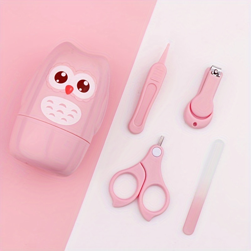 customizable childrens nail clippers and nail scissors 4pcs set childrens nail repair tools details 0