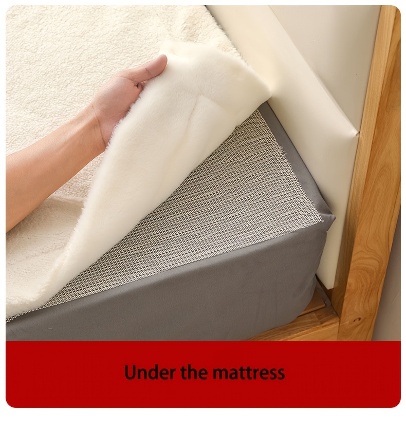 1pc non slip pvc bed sheet gripper secure mesh mat for mattresses sofa beds tatami   washable details 2