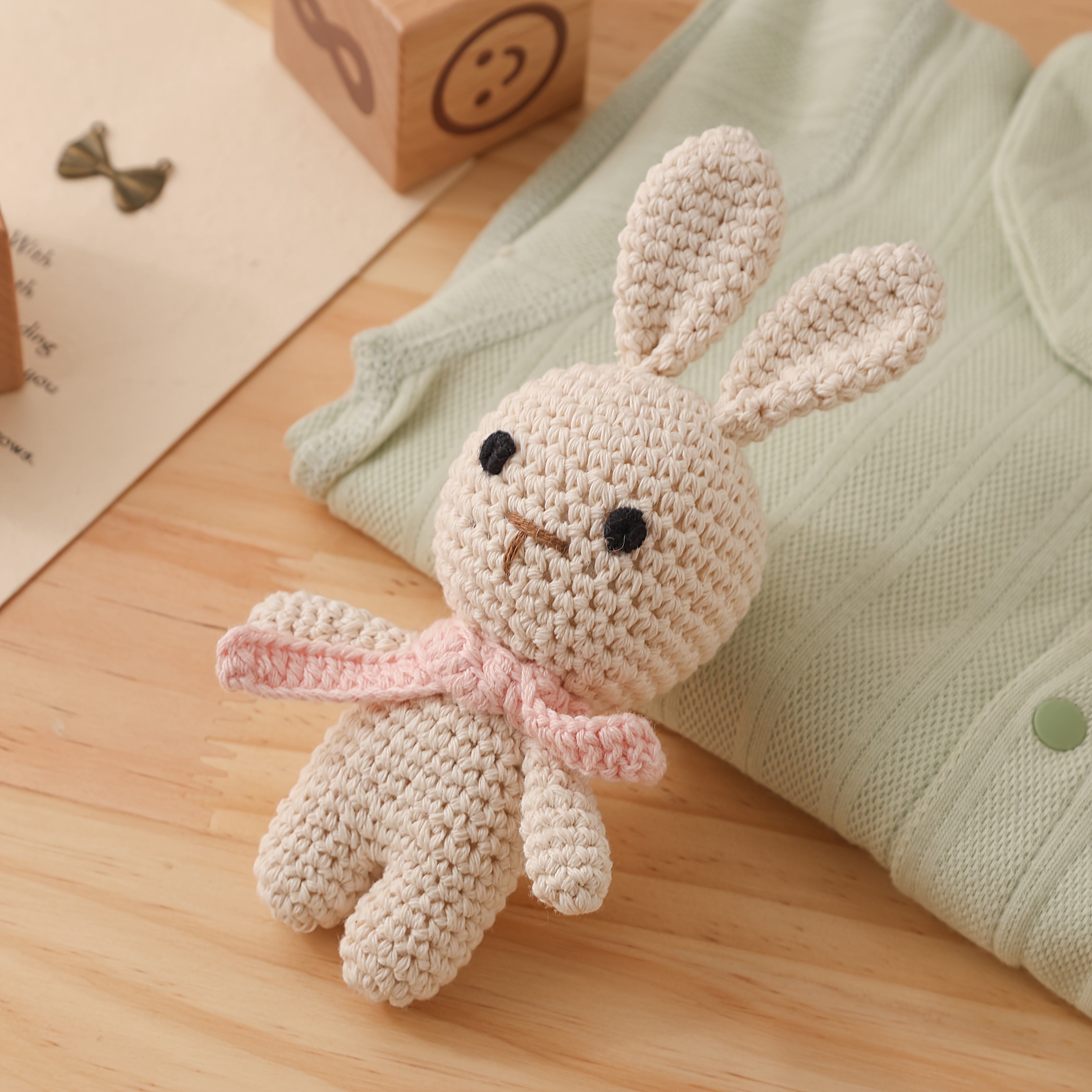 Handmade Crochet Rattle, Interactive Baby Toy