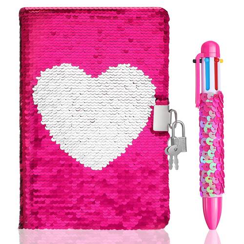 rose themed a5 with lock 6 in 1 retractable ballpoint pens halloween costume parties office supplies