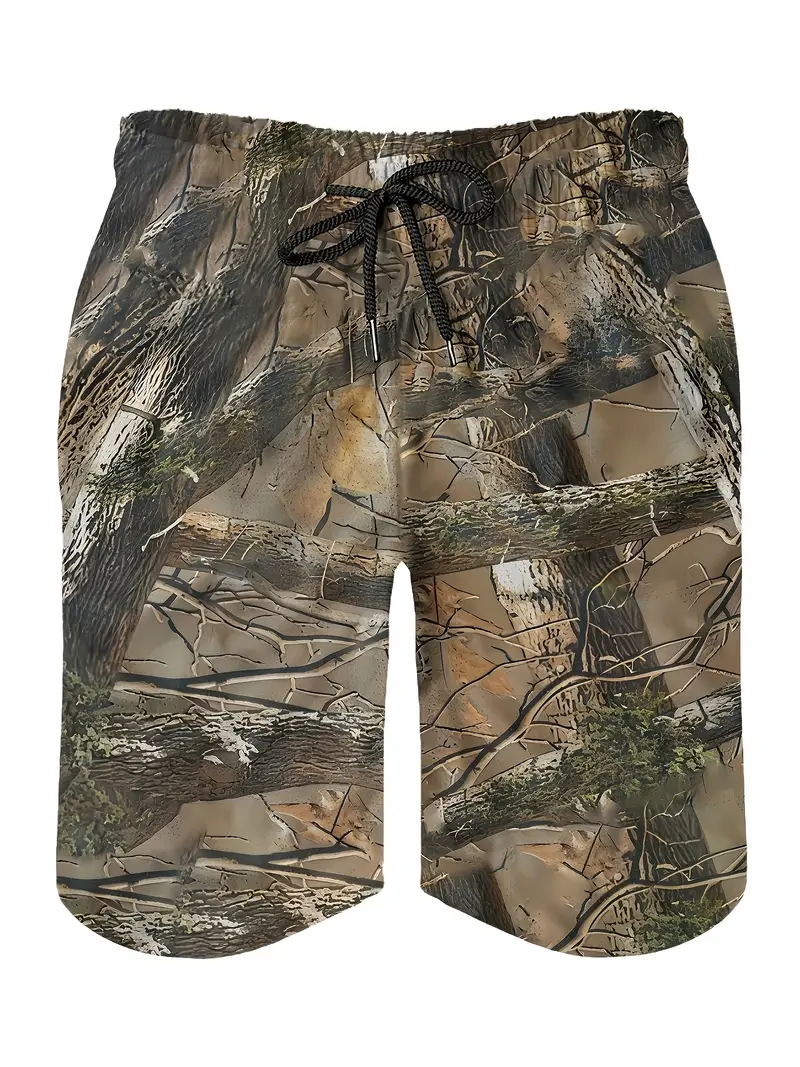 1pc mens casual fashion camo print shorts 100 polyester Temu