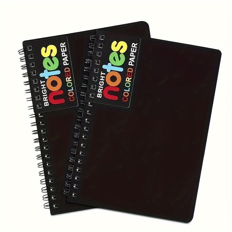 

1 Spiral Notebook 5.1 X 7.4 Inches College Ruled Notepad Journal, Polyester Cover 7 Bright Neon Color Ruled Paper Notepad With Pages/200 Pages For School