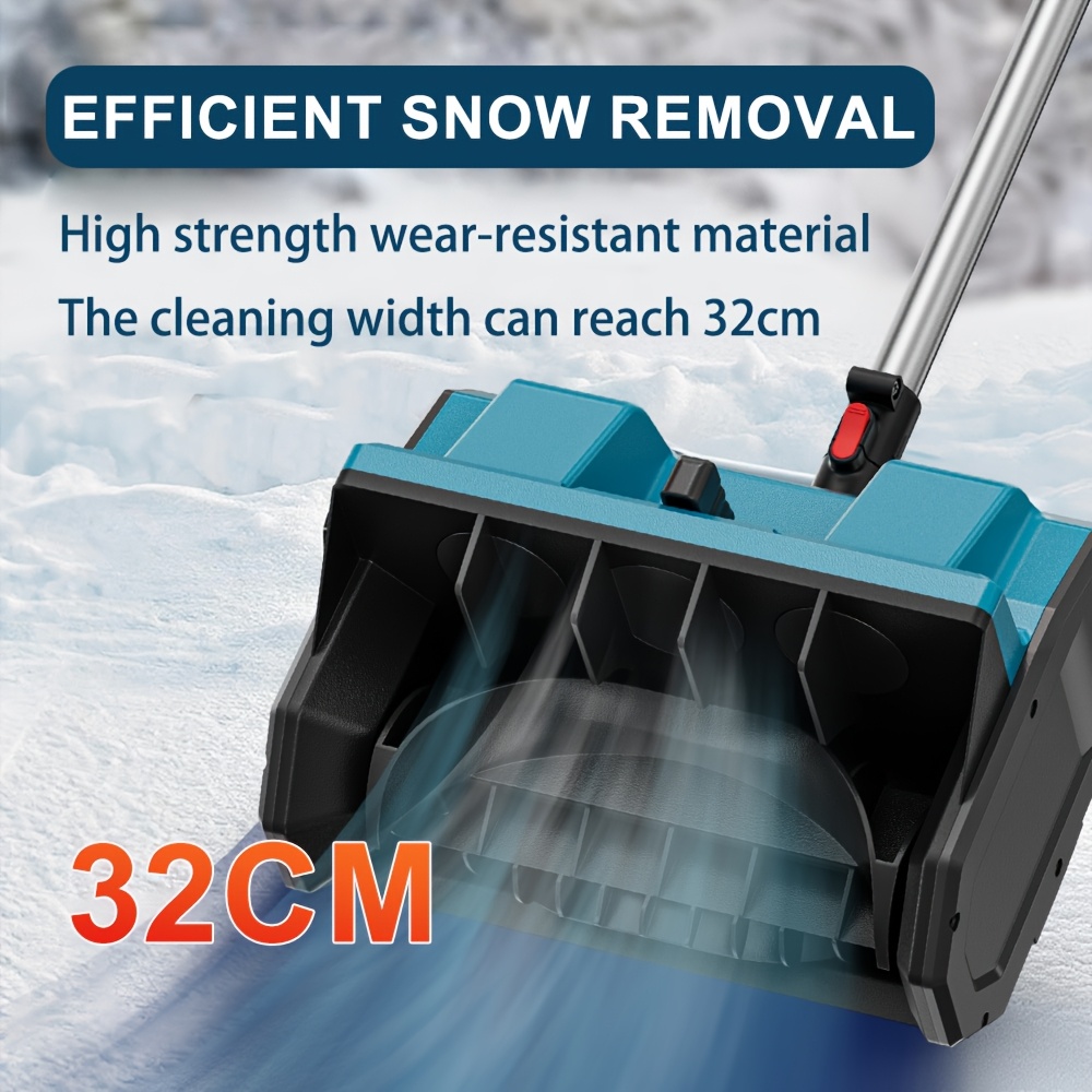 ZEEKMUSS 21V Cordless Snow Shovel Set, 13" Brushless Electric Snow Blower, 2* 21V Li-Ion Battery Packs with Adjustable Handle And Safety Switch for Driveways, Patios And Sidewalks. 8 ZEEKMUSS 21V Cordless Snow Shovel Set, 13" Brushless Electric Snow Blower, 2* 21V Li-Ion Battery Packs with Adjustable Handle And Safety Switch for Driveways, Patios And Sidewalks. - Image 8