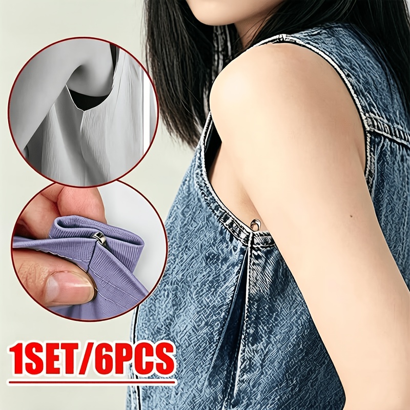 TEMU 6 pièces/Outil invisible couture - pour l'extérieur - Outil de rétrécissement pour aisselles des vêtements manches - Aucune couture requise ;