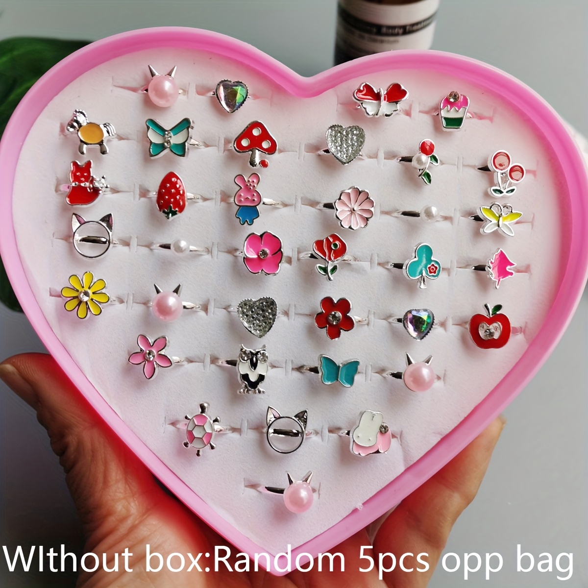 12 Bagues Papillon Pour Filles – Bijoux Créatifs Colorés, Cadeaux Fête D'Anniversaire, Jouet Éducatif