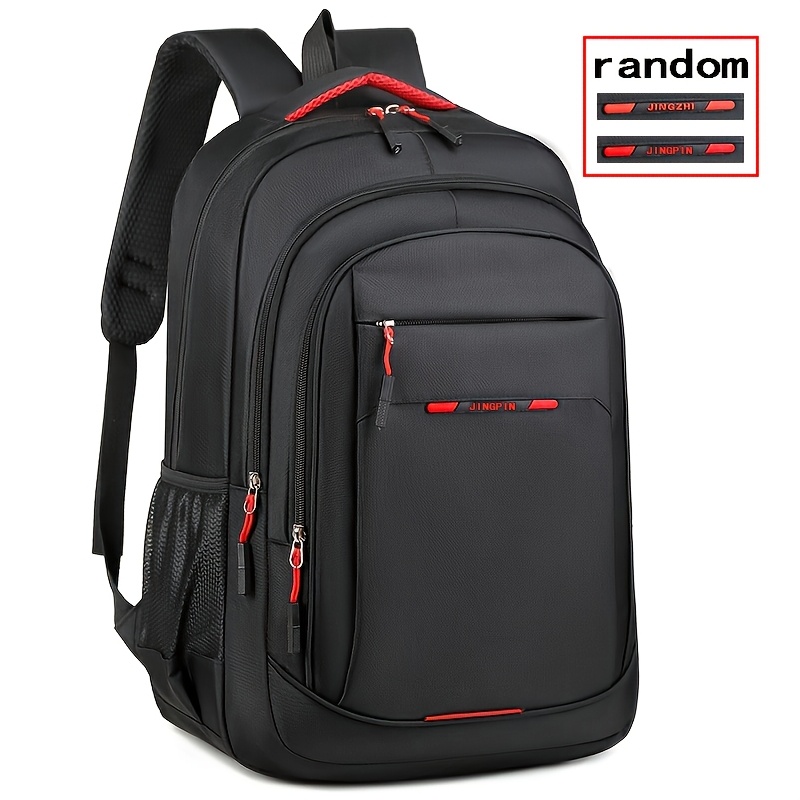 TEMU Durable Laptop Backpack With Laptop Compartment, Multiple Pockets, And Adjustable Straps - Spacious Interior For Business And Travel, Casual