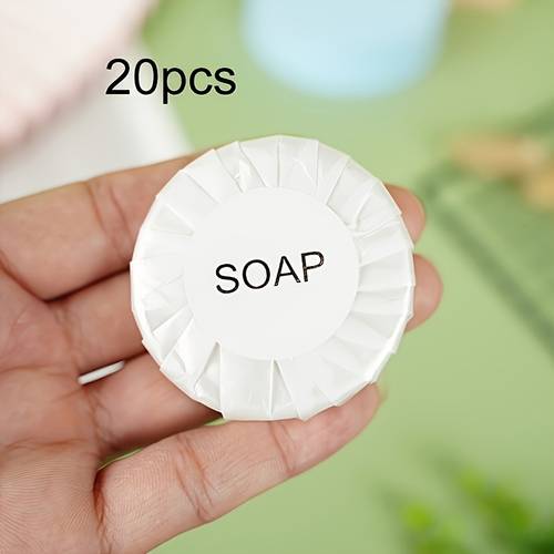 20pcs room disposable soap round soap tablets. Essential for travel and . Disposable toiletries., Travel Essentials, Portable Soap, , Hygienic Solution, Quickdrying Formula, Nontoxic Soap, Hygiene Tablets, Toiletry Tablets, Minimalist, Travelers