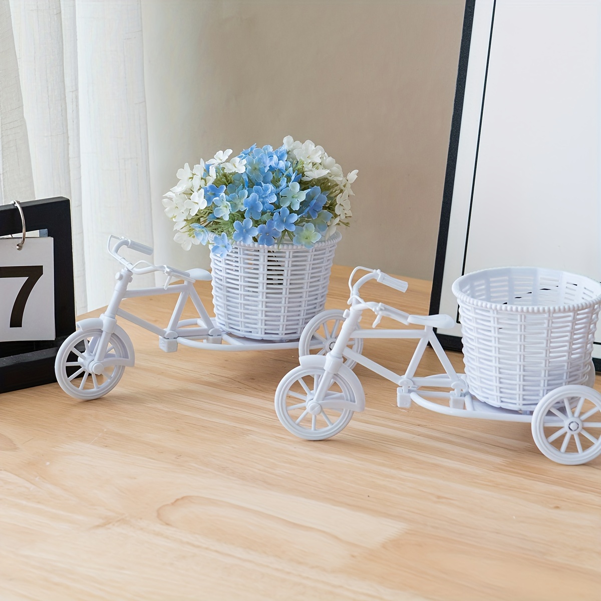 

Vintage Bicycle Planter - Classic Design, Storage For Desk Decor, Ideal For Mini Gardens & Wedding Decorations ( Required)