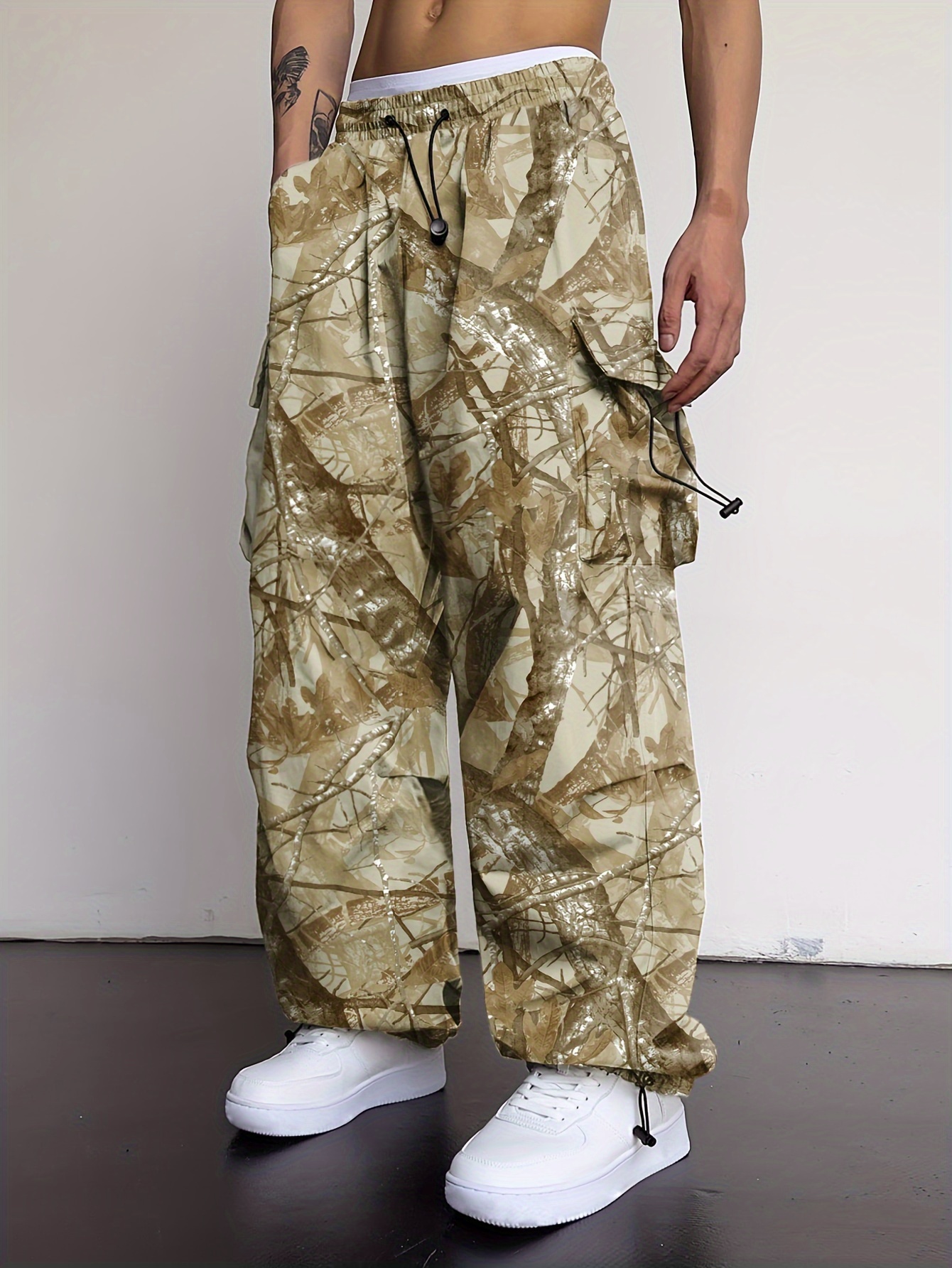 パンツ 00s old gap mulch camo cargo y2k Hip Hop y2k Camo Cargo Pants for Women Baggy Loose Low Rise