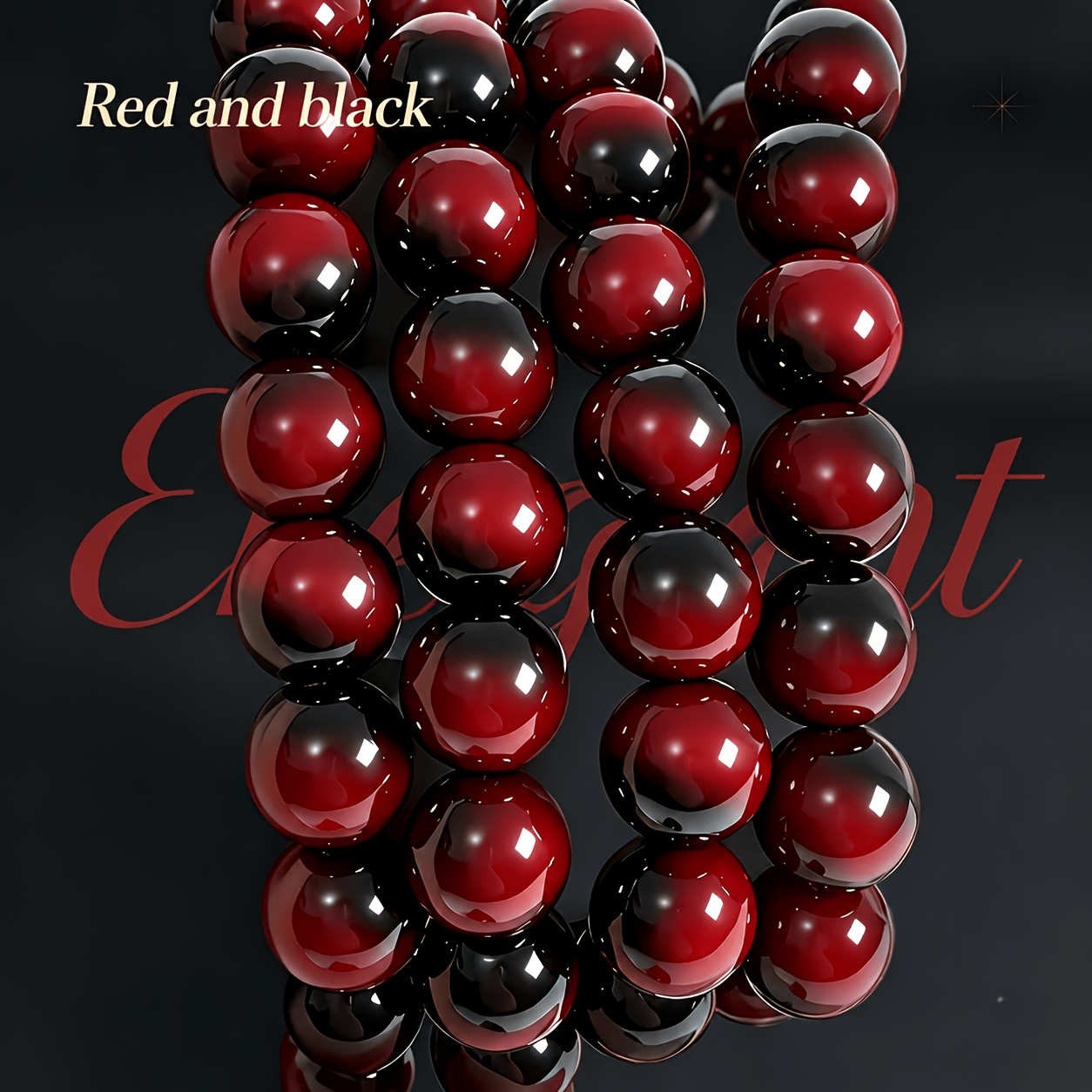TEMU 65pcs Tiger-eye Glass Beads With Holes - 8mm Round Suitable For Making, Tiger-eye Marbled Beads For Bracelets, Necklaces, Earrings, Craft,