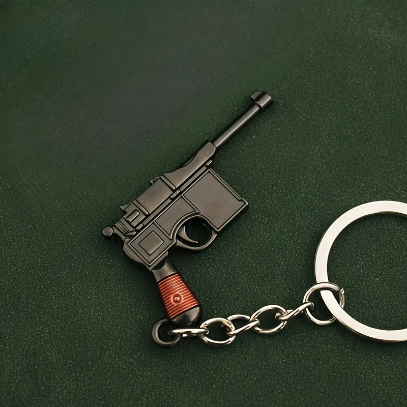 1 шт. миниатюрный ключ для ружья  , ключница в виде оружия из сплава, аксессуар для ключей в виде оружия,   подарок для любителей оружия подробные сведения 4