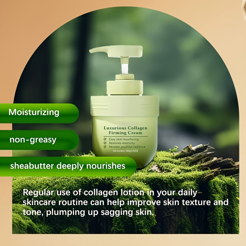 Luksuzna kolagenska krema za učvršćivanje s avokadom, ceramidima i collagen - Dubinsko hidratiranje bez mirisa alkohola obnavlja kožu čini je zategnutijim pogodnoj svih tipova tena do osjetljivosti