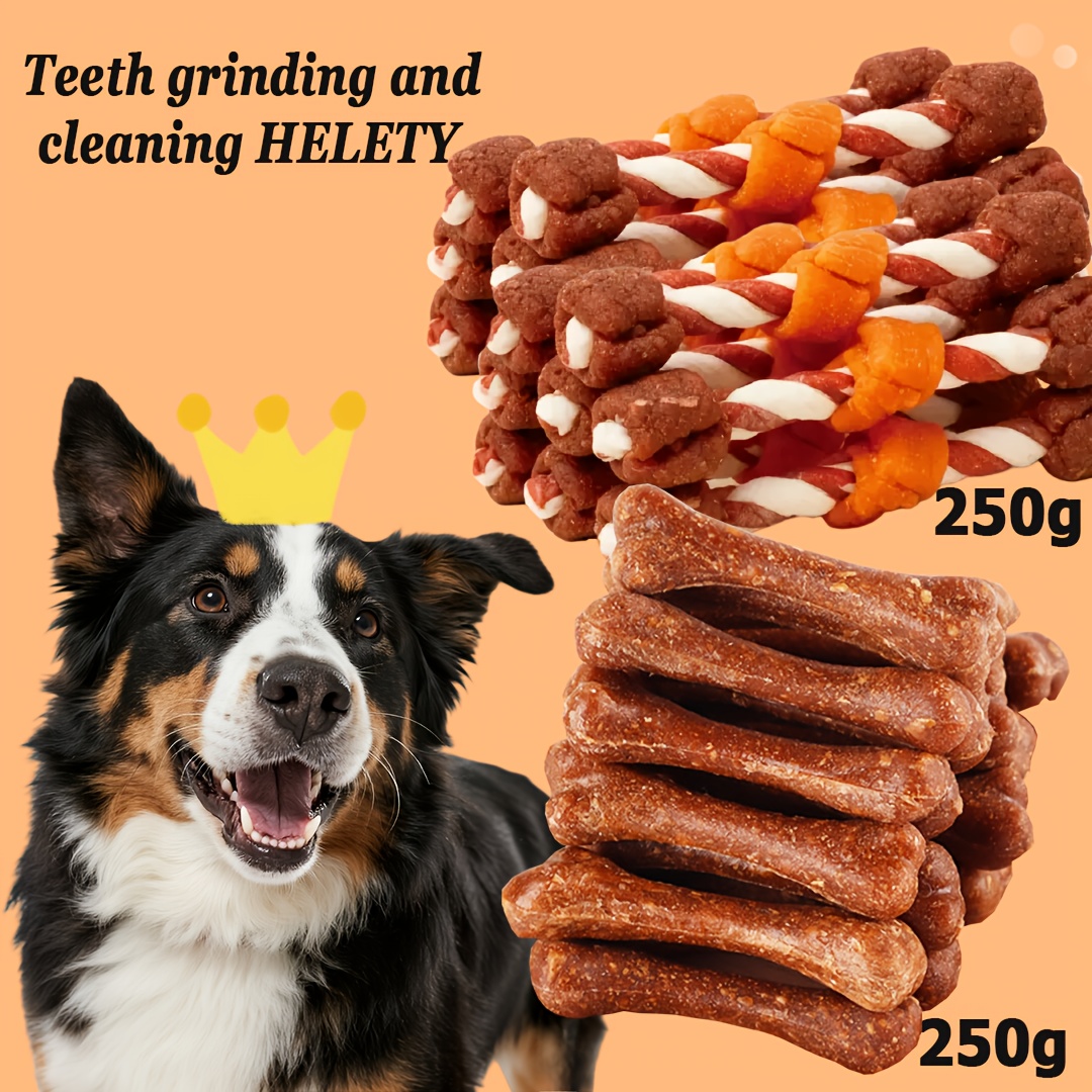 3-in-1 Dog Treat Skewers, Chicken Sausage, Duck Jerky And Bone-shaped Chew Snacks, Mixed-texture Dog Treats And Training Rewards For Puppies And Adult Dogs, Small, Medium And Large Breeds