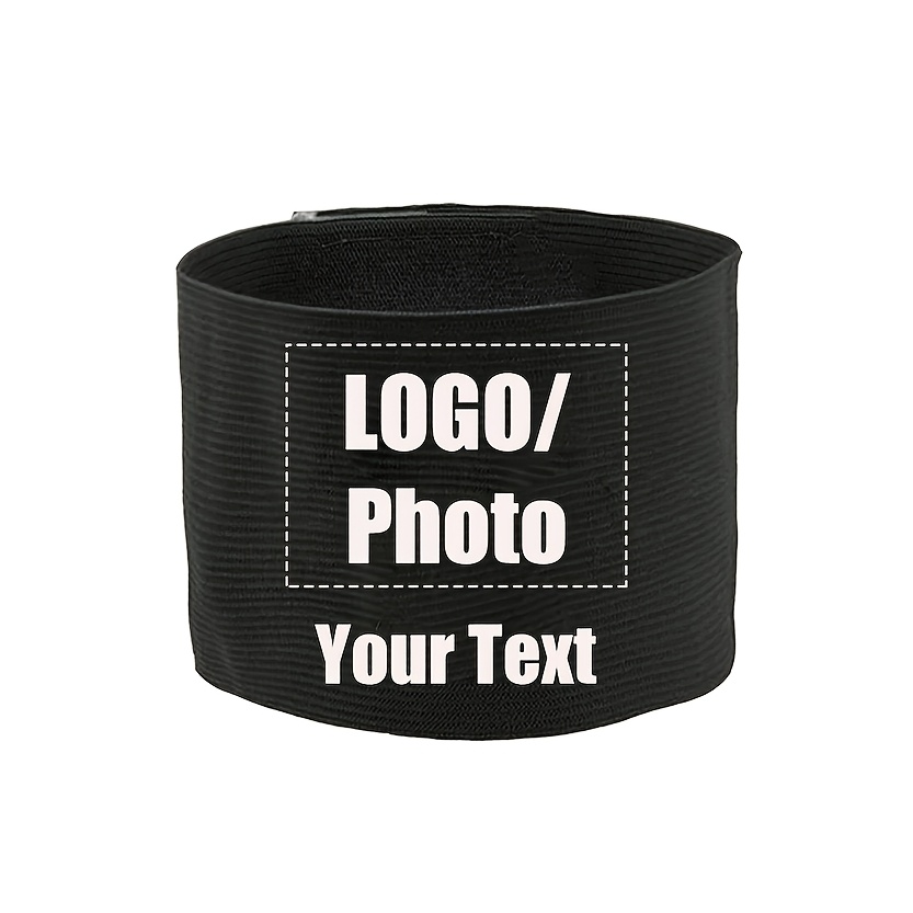 TEMU Muñequeras de personalizables, brazaletes y parches de brazo estilo , que apoyan logotipos y personalizados, adecuados para ciclismo, fútbol,