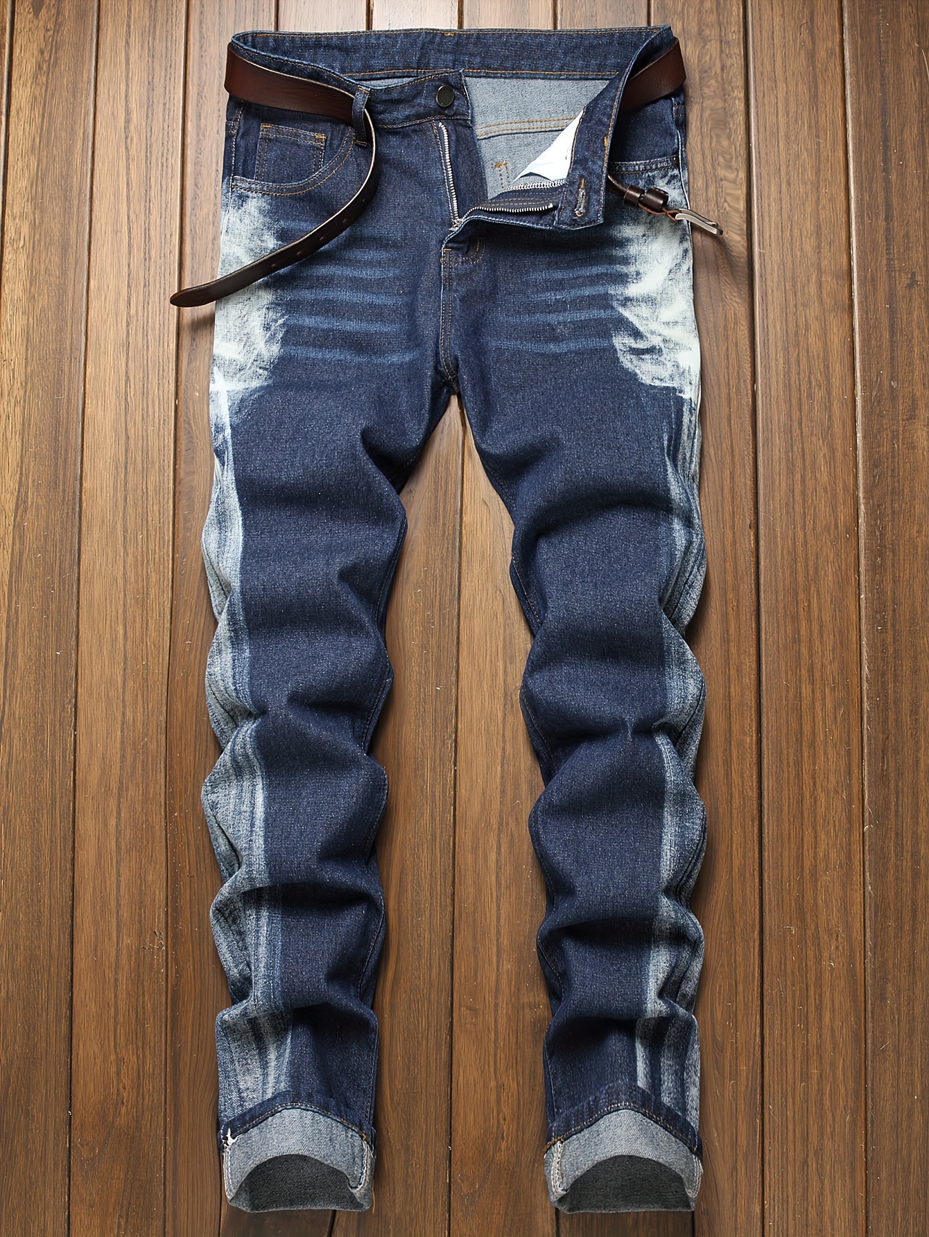 Vaqueros En Tendencia Vaqueros Tendencia En Degradado Temu Spain - Main Image