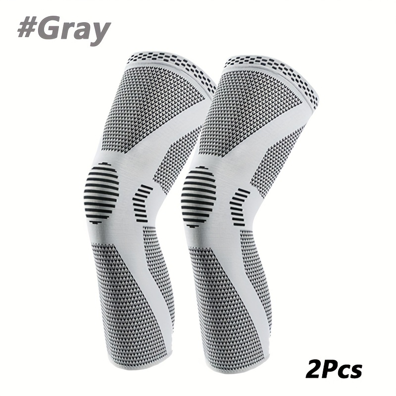 TEMU 2pcs Long Compression Leg Sleeves Full Leg Sleeves Full Compression Knee Sleeves Knee Support For Men Women