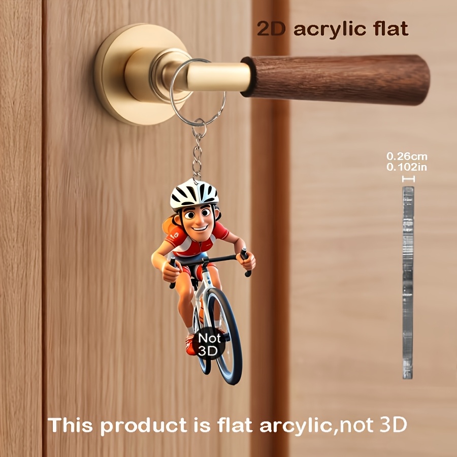 2d 2d 楊関 自転車 キャラクターキーホルダー 2d アクリルキーホルダー 