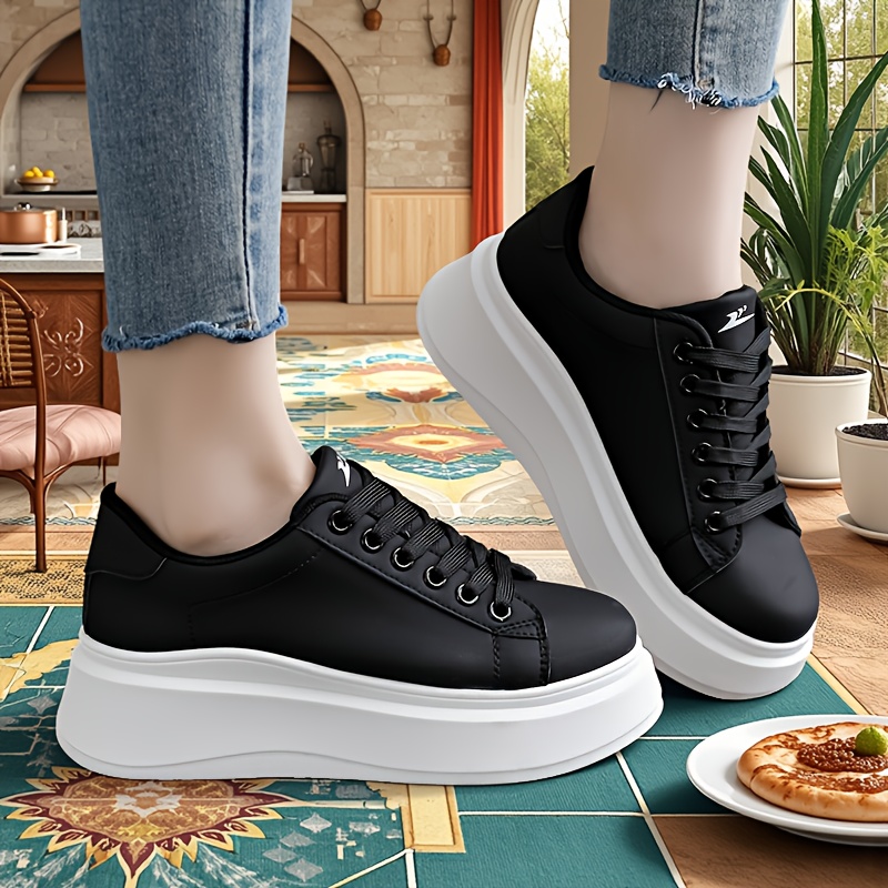 LYKU Height-Increasing Sneakers with Thick Platform Sole