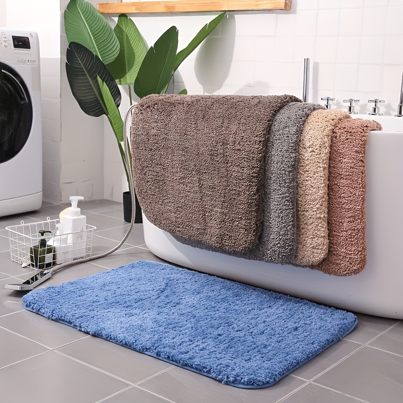 

Bathroom Bath Mat - Non Slip And Bathroom Mat Foot Mat Ultra Fluffy Bath Mat, Polyester Bathroom Carpet Soft Ultra Bath Mat - Fluffy Fluffy Bathroom Carpet And Shower Mat, Bathtub, Sink