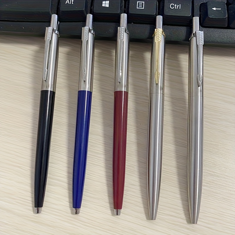 

Sleek Semi-metallic Retractable Ballpoint Pen, 1.0mm Medium Point, Ideal For Office & Gifts