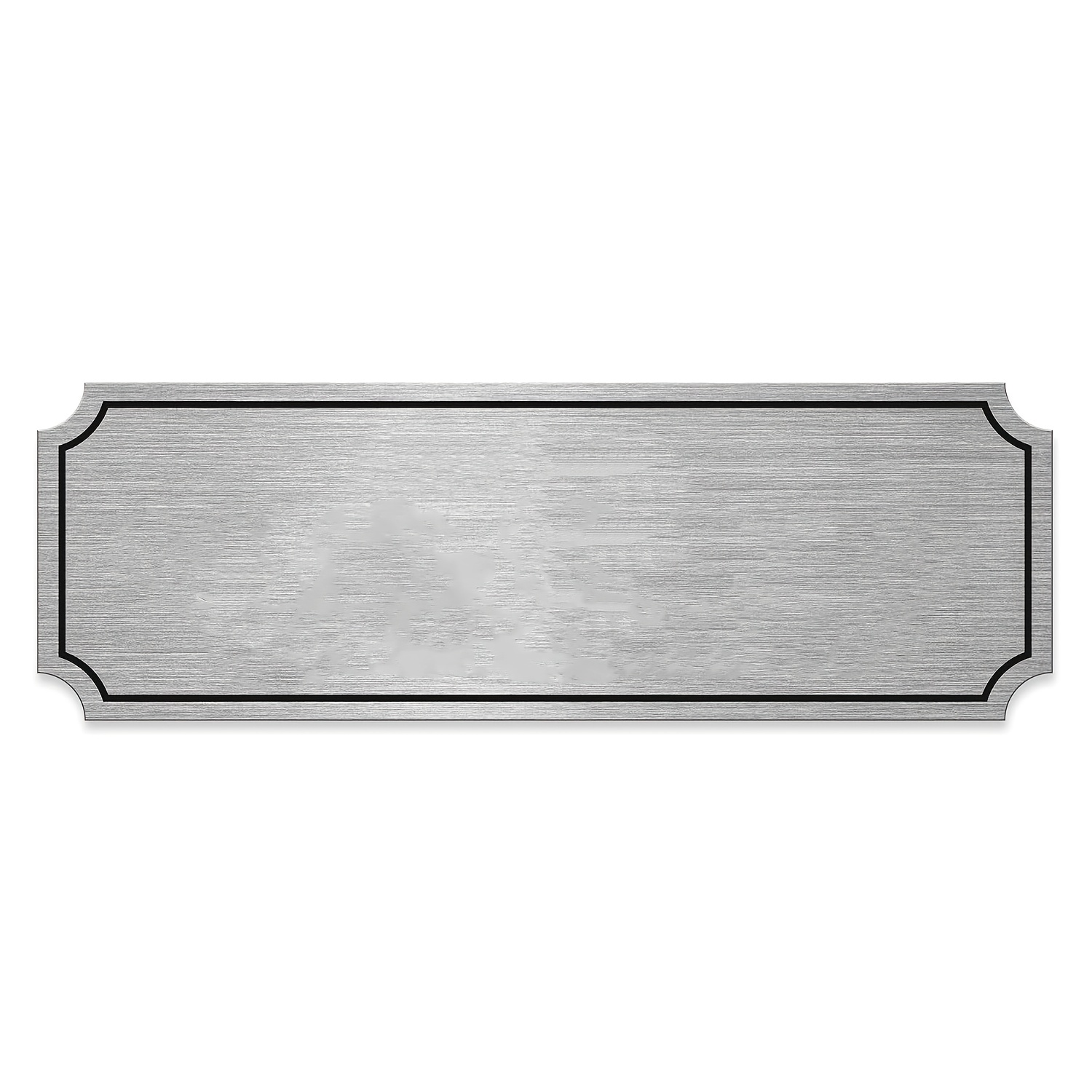1 Personalized Nameplate, Silvery Engraved Nameplate, Stainless Steel Trophy Engraved Nameplate, Custom Nameplate With Adhesive Backing