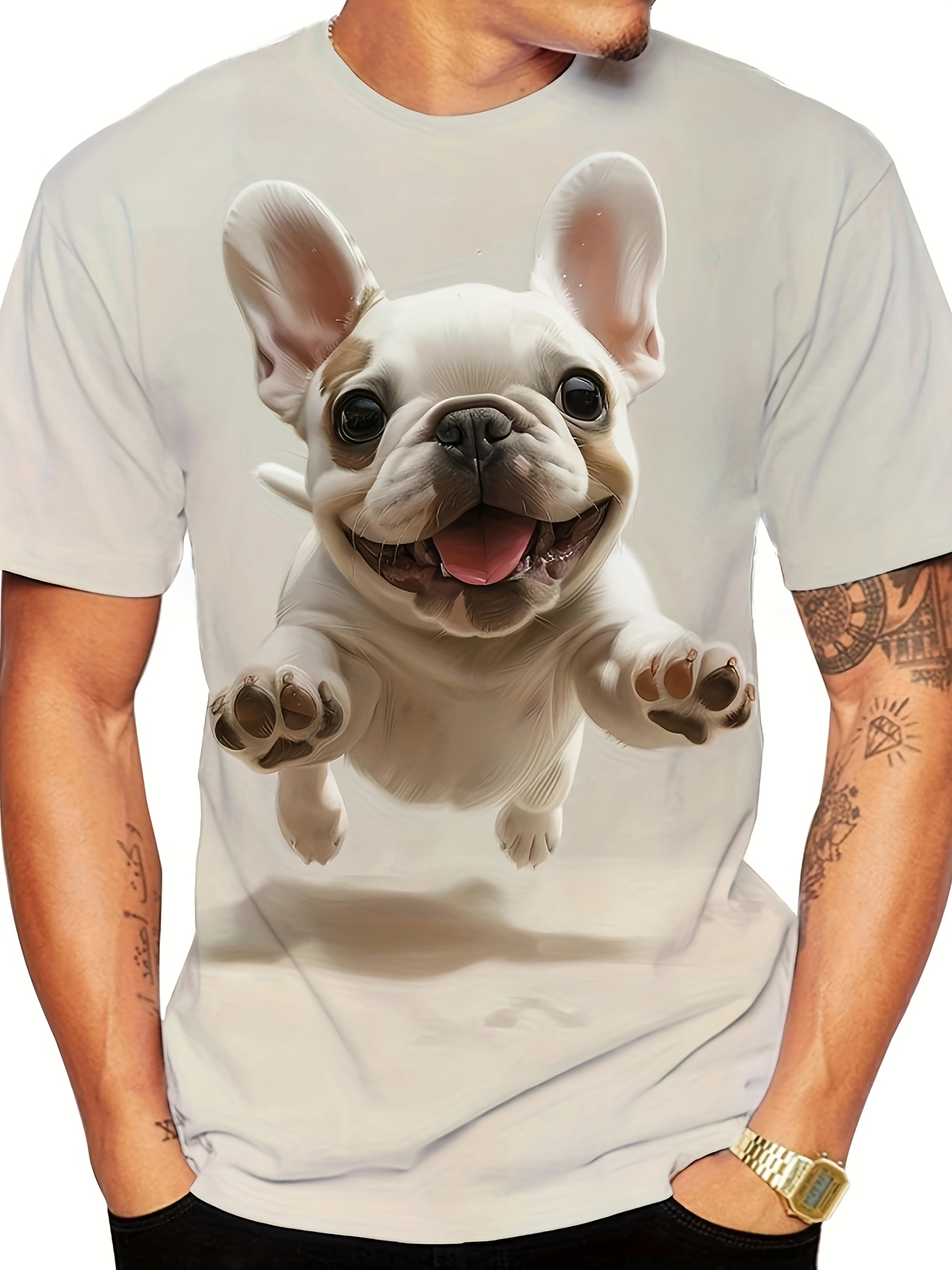 maglietta bulldog francese 3d t shirt casual a Temu Italy