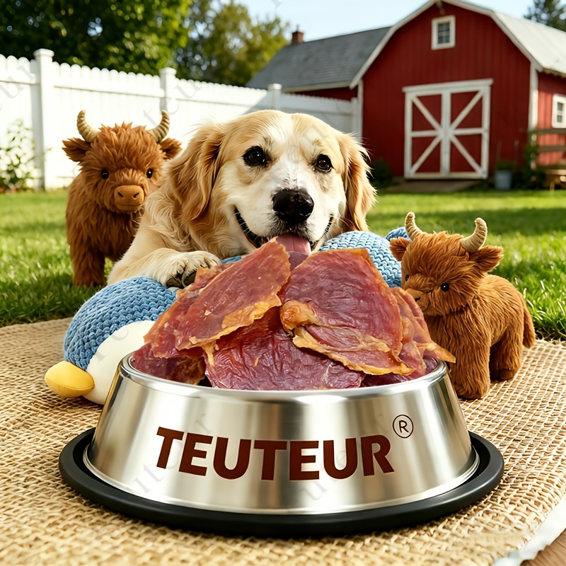 TEMU Natural Dog Treats Suitable For Small & Large Dogs - Dried Chicken Gizzard & Chew Sticks, High-protein Dental Chews With Long-lasting Teeth
