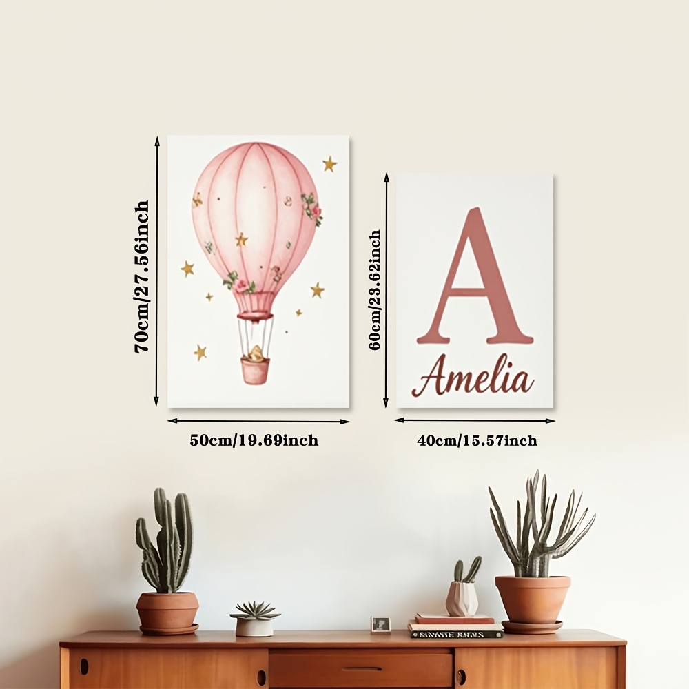 3pcs Personalized Name Custom Poster Wall Decor