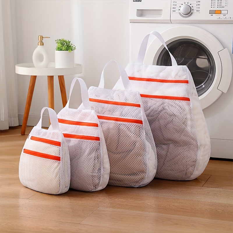 

[ ] 1pc Laundry Bag - Polyester, -shaped Washing Bag For -deformation Features, - Hanging