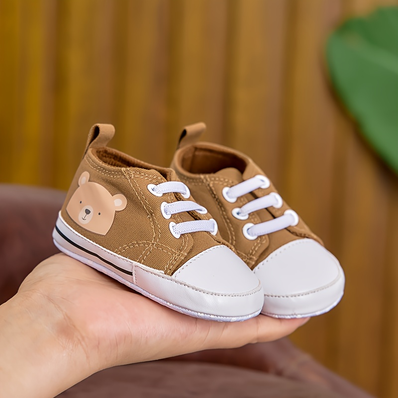 Unisex Baby First Walkers Shoes - Slip-On Soft Sole Sneakers with Dinosaur & Floral Patterns, Breathable Fabric & Synthetic Synthetic, All-Season Indoor/Outdoor Casual Shoes for Boys & Girls 0-1 Years, Baby Girl Shoes, Girl Trainer