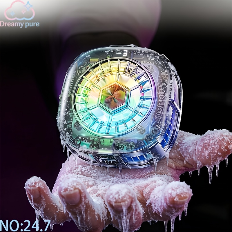 phone cooler fan small usb fan for gaming with removable grip semiconductor cooling rgb cellphone radiator for cell iphone ipad ps5 gamer influencer
