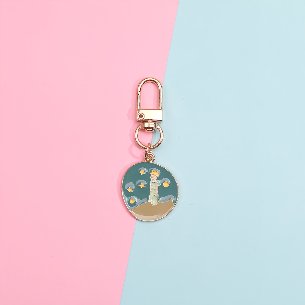 TEMU Gift For Her/him Party Keychain Gift Set [] The Little Prince Theme Keychain Set, The Little Prince Printed Keychains, Backpack Keychains, Men's