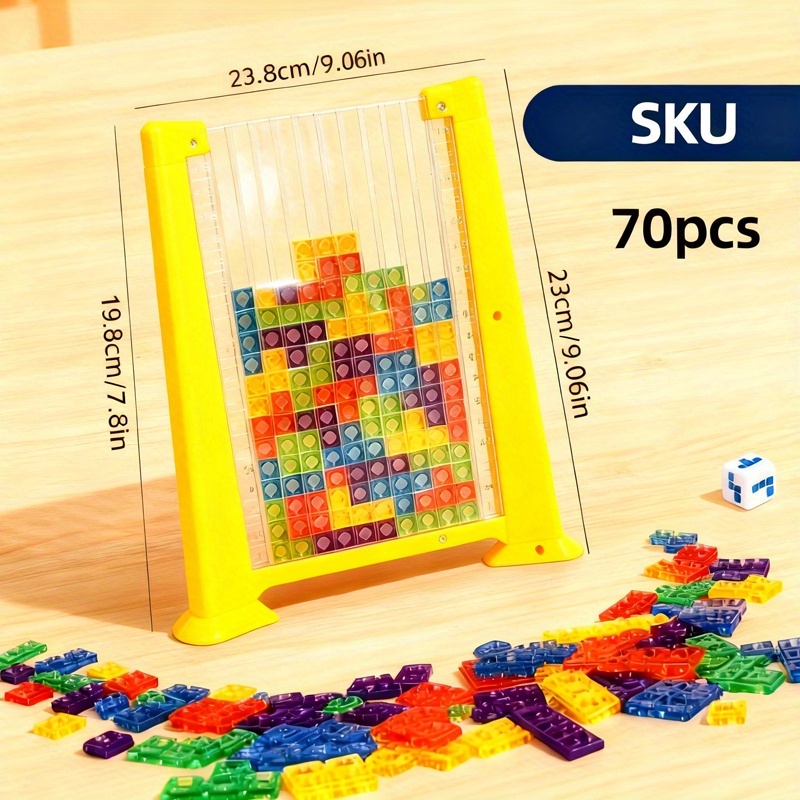 TEMU A Set Of 3d Building Block Puzzle Game Sets, Diy Block Puzzle Educational Toys. This 3d Building Block Game Is Interesting And Educational, Can