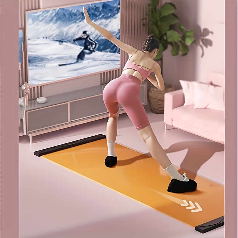 

1pc, Anti-collision Fitness Sliding Board, Yoga Training Mat With End Stops, Exercise Equipment For Legs And Buttocks Training, Home Gym Yoga Sports Gear