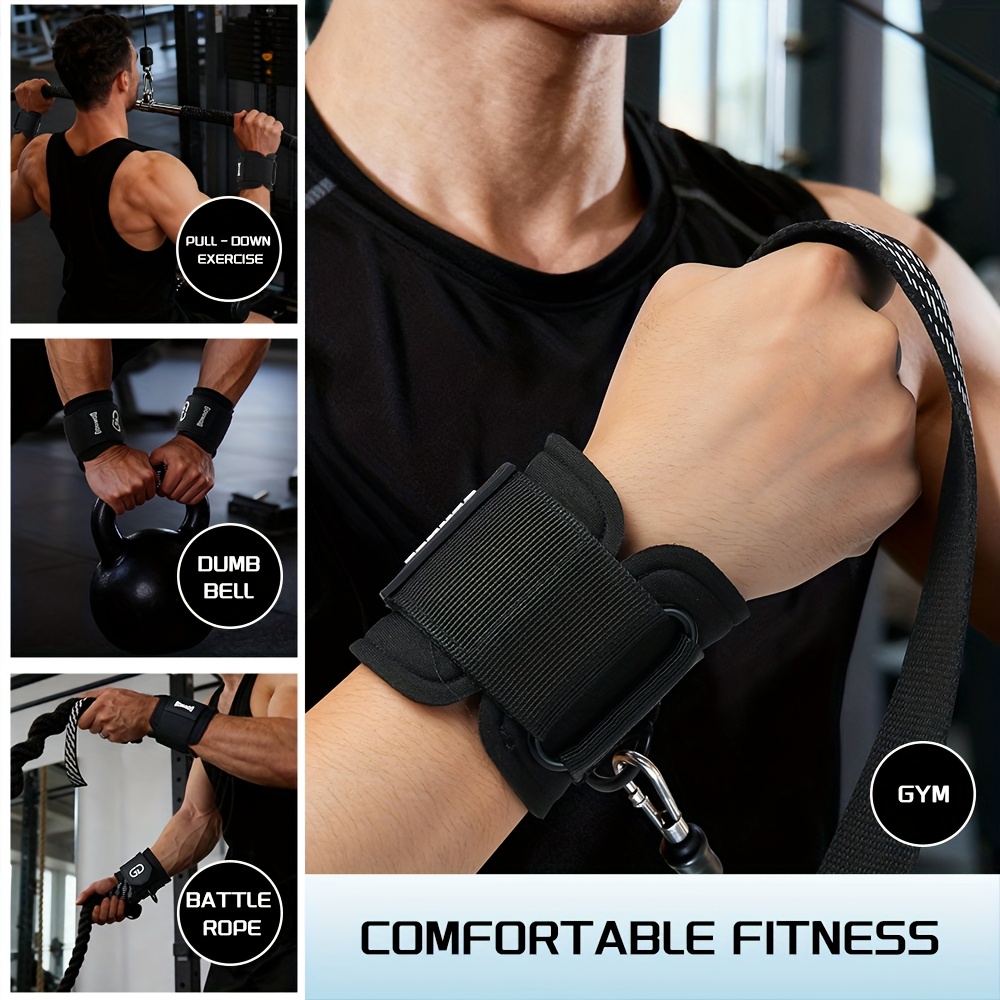 2pcs Heavy-Duty Anti-Slip Grip Straps - Thickened Material, Non-Slip Wristbands for Deadlifts, Pull-Ups, Barbell, Gym Equipment - Durable Workout Straps with Secure Fit