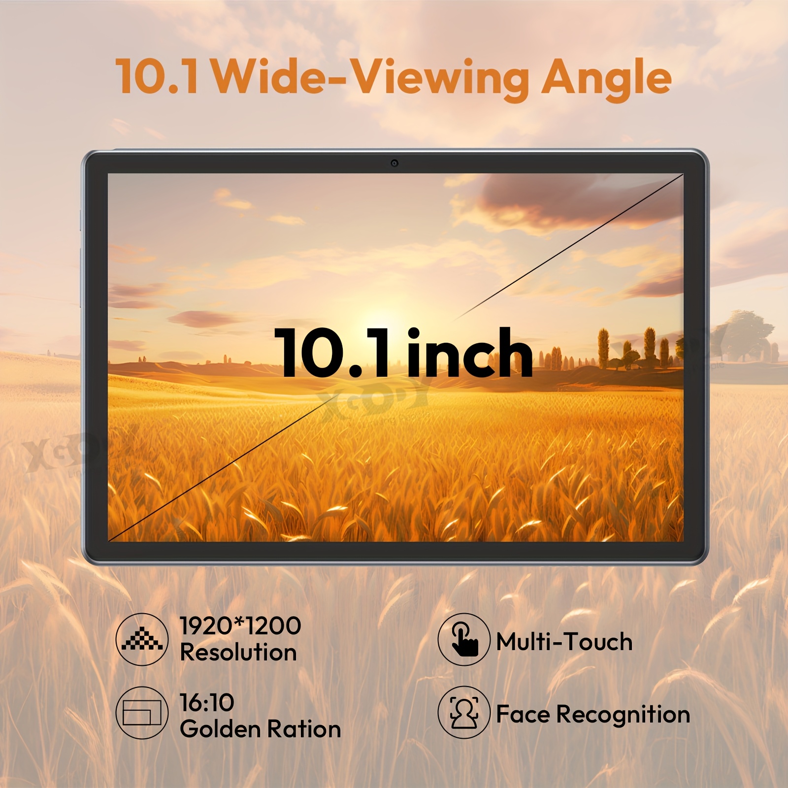 Xgody 4G LTE Tablet Android 15 met SIM en WiFi, 24GB RAM (8GB+16GB), 256GB ROM, Octa-Core, Android 15 Max 24GB (8+16) RAM, 256GB ROM Opslag, Ondersteunt 2TB TF Kaart Uitbreiding, TDDI FHD 1920×1200 Groot Scherm Pad, Dual SIM 4G LTE + 5G WiFi, Tablet, Pad