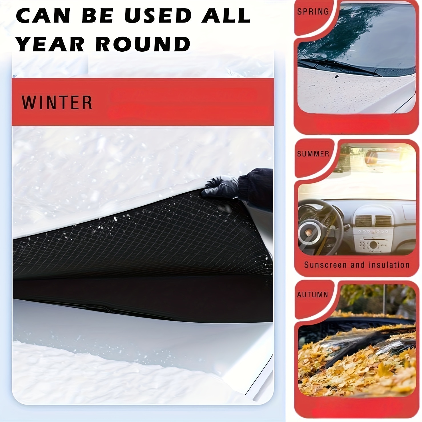 Benson Magnetische Antivries Voorruit Cover - Houdt In De Winter Je Auto Sneeuw- en
