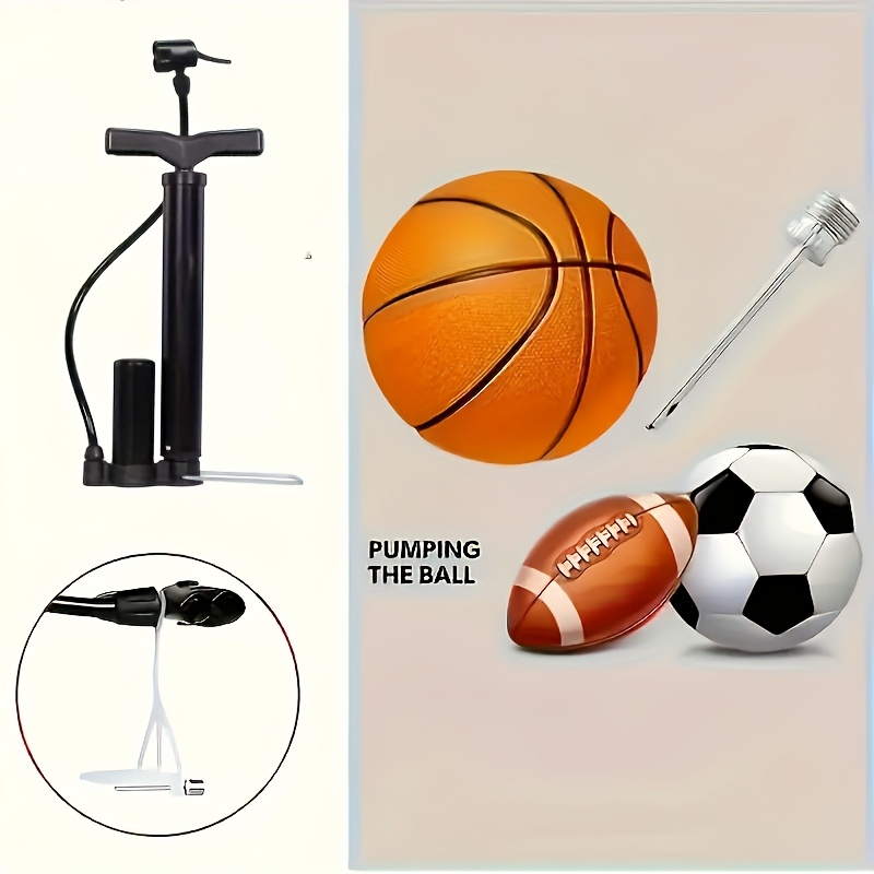 1pc portable high pressure bicycle pump with dual valves durable   manual operation up to 160 psi   3 in 1 inflation needle ideal for bike tires   balloons bike pump details 7