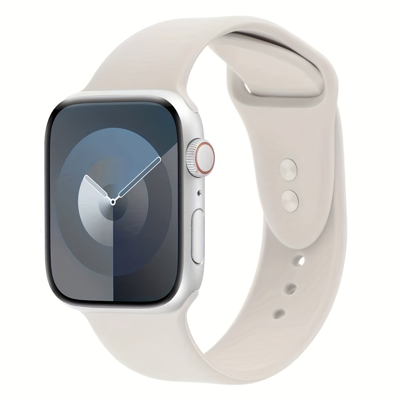 TEMU Correa Deportiva de Silicona , Compatible con Apple Watch Series 11/10/9/8/7/6/5/4/3/Se//2 - Correa de Muñeca Ajustable, Cómoda y Duradera,