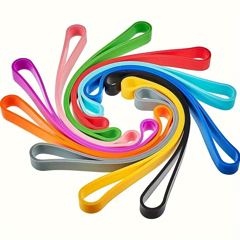 

10pcs Of Large Silicone Rubber Bands Rubber Wrapping Bands Extra Large Rubber Bands For Notebook Office Outdoor Gear Gifts Packing Christmas(multicolored)