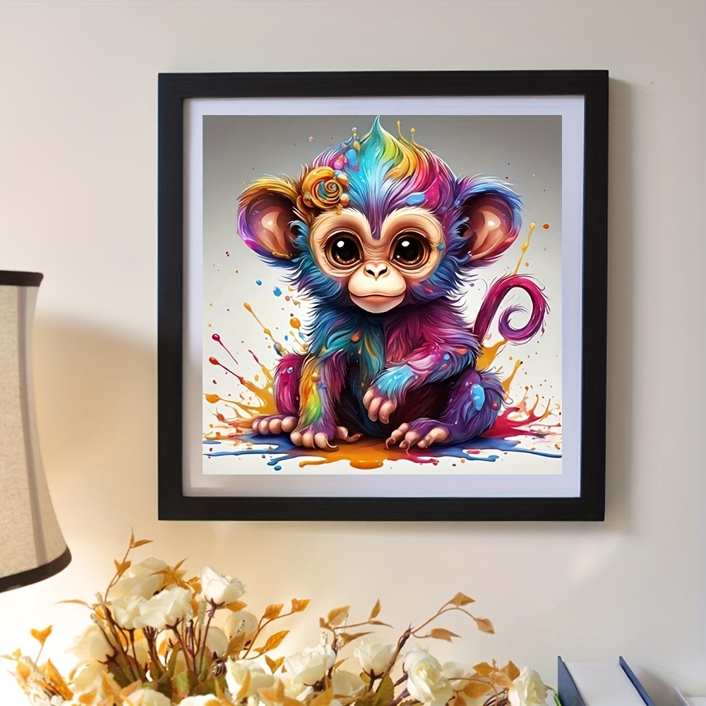 diamond painting kits monkey sold on Temu United States