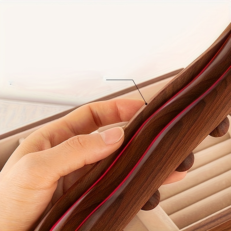 2pcs black retractable   scratcher with 59 beads 65 beads triple row massager gua sha board stick massage tool for muscle relaxation and   circulation   for back neck shoulder and legs muscle massager ergonomic massager durable plastic Product details 5